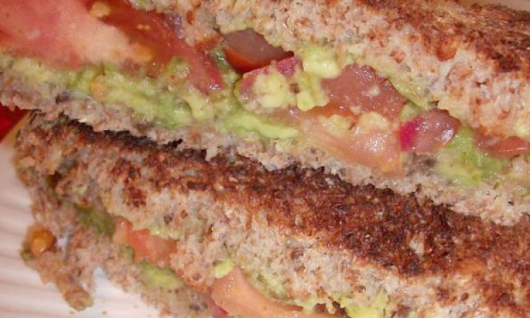 Grilled Avocado and Tomato Sandwich