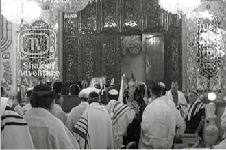 Iranian Jewish worshipers in Iran around the time of the Islamic Revolution in 1979.