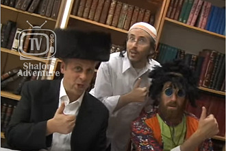 Photo: Moshe Hamburg, David Bar-Cohn, and Mitch Rudy in music video 